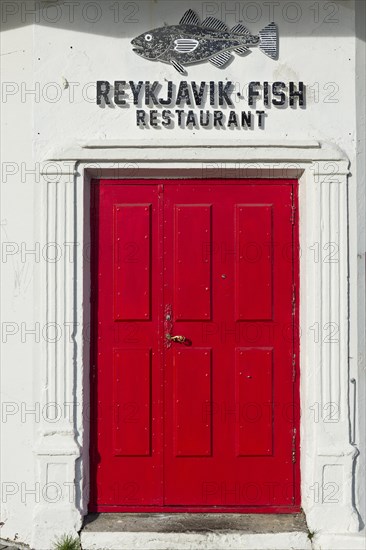 Entrance door to Reykjavik Fish Restaurant