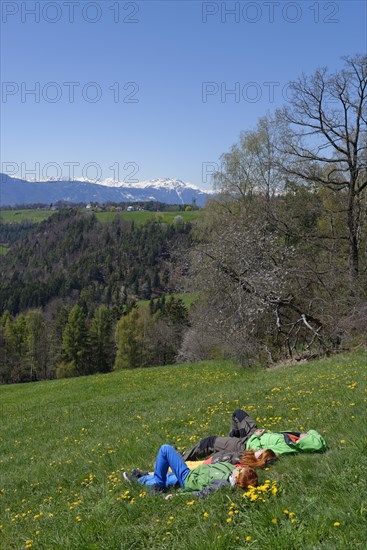 Hikers having a rest