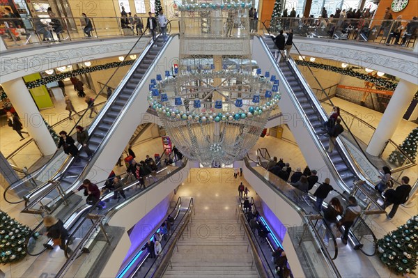 Shopping mall with Christmas decoration