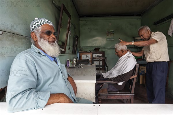 Local men at the hairdresser's