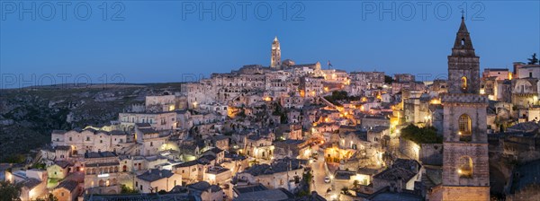 Panoramic view of Sasso Barisano at dusk