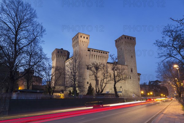 Vignola castle at dusk