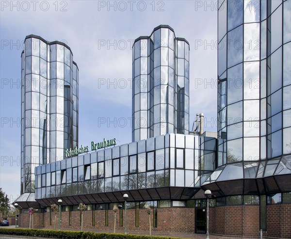 Mirrored glass towers