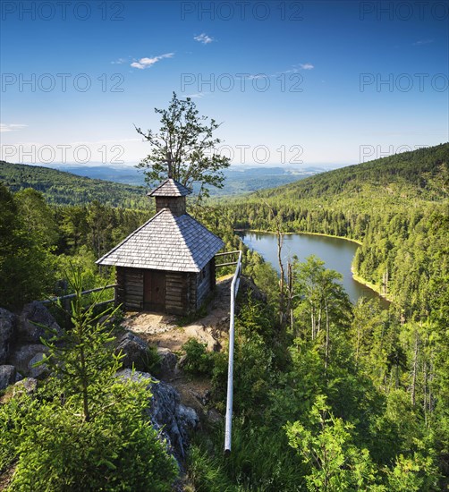 View of Rachel Chapel with Rachel Lake