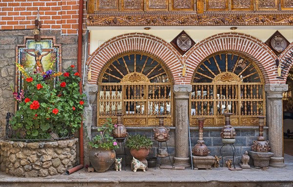 Decorated facade of a house