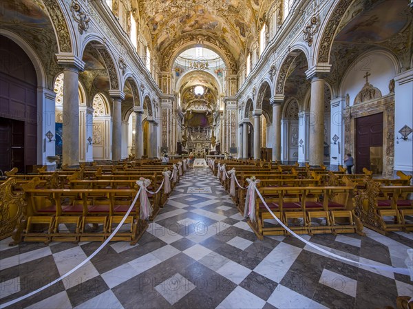 Interior of the Cathedral del Santissimo Salvatore or San Vito Church