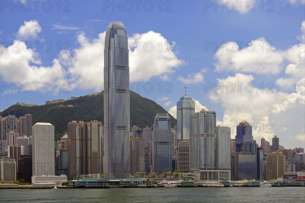 Skyline of Hong Kong Island and Hong Kong River