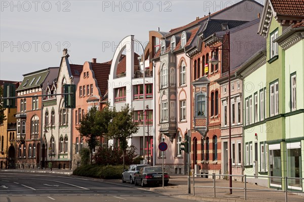 Renovated facades in Muhlhausen