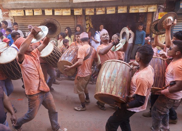 Scene from the Balkumari Jatra festival celebrating the Nepalese New Year