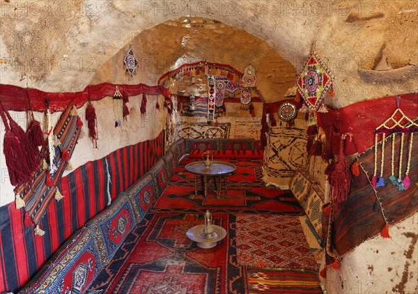 Interior of a Trullo-mud house