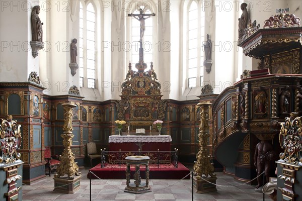 Inside the romantic Chapel at Gavno Castle