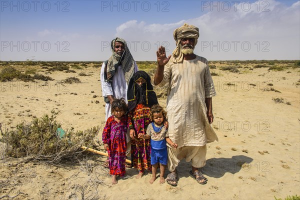 Rashaida family in the desert around Massaua