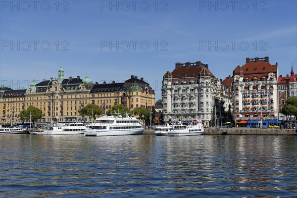 Houses along the promenade of Strandvagen