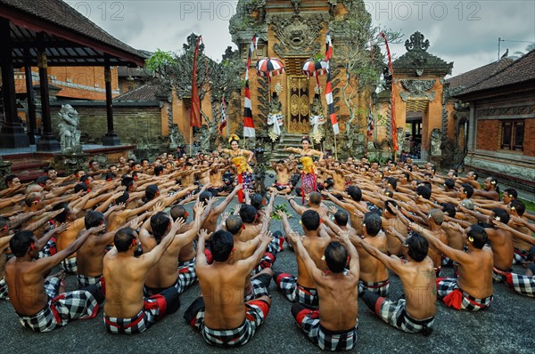 Performance of the Balinese Kecak dance
