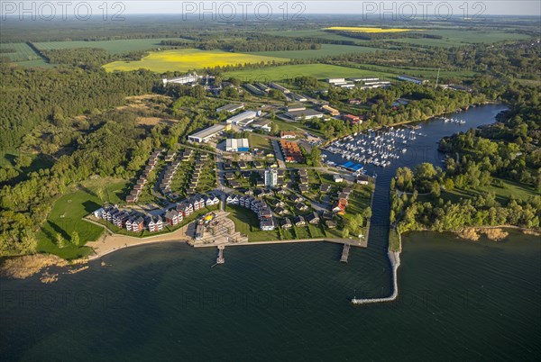 Village of Rechlin with marina