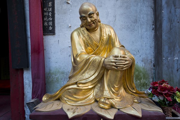 Figure in the Buddhist Arhat Temple or Luohan Temple or Chongqing Luohan Si Temple