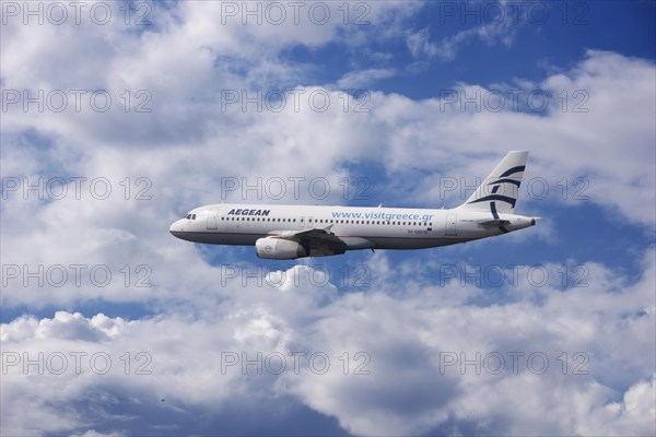 SX-DGD Aegean Airlines Airbus A320-232 in flight