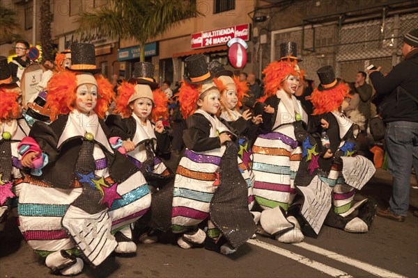 Children in imaginative costumes at the carnival
