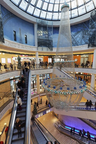 Shopping mall with Christmas decoration
