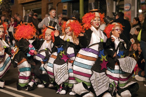 Children in imaginative costumes at the carnival