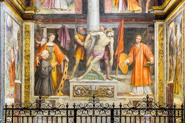 Jesus at the Hostage Column between Saint and Founder