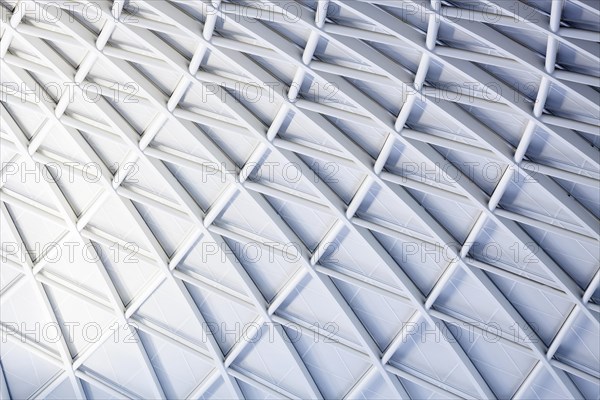 Modern roof construction by John Mc Aslan at King's Cross Station