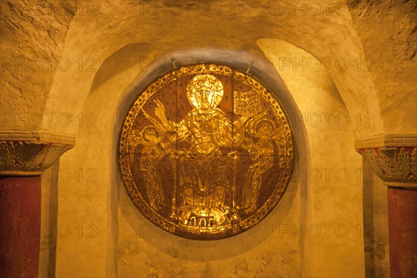 Maiestas Domini copper plate in the crypt of the Constance Cathedral