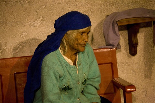 Indigenous Mayan woman shortly before a healing ceremony