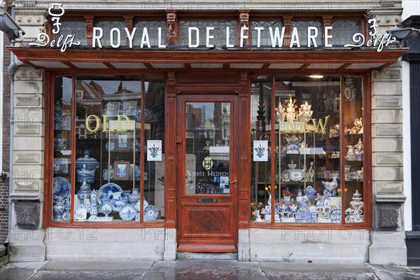 Shop selling Delft porcelain
