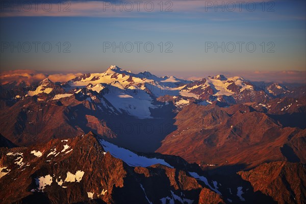 Mt Wildspitze and its glaciers