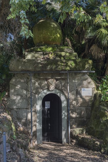 Entrance to the bunker of Mussolini