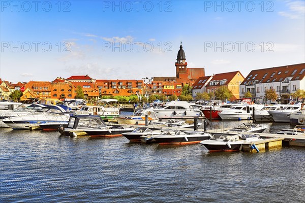 Boats in the city harbour