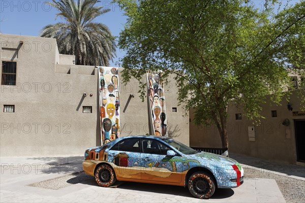 Artistically painted car