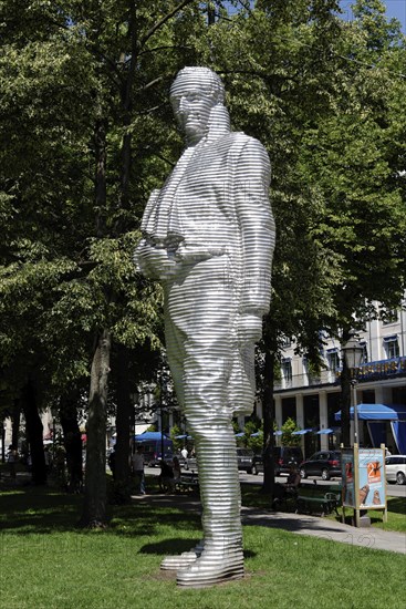 Aluminum statue of Maximilian von Montgelas