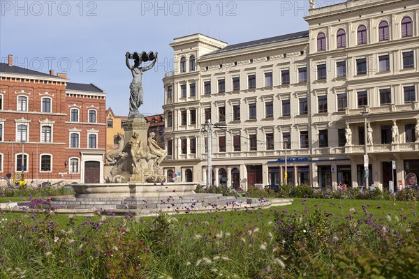 Muschelminna-Brunnen fountain on Postplatz square