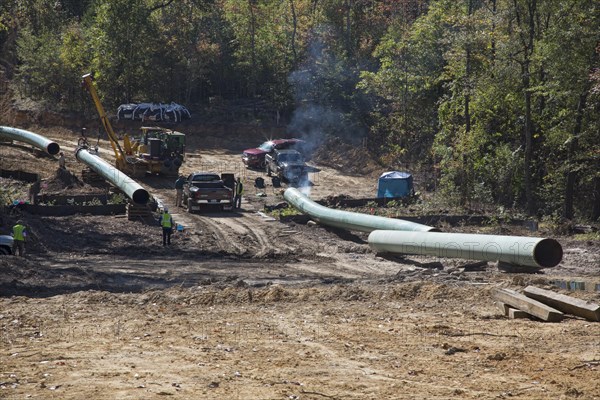 Construction of the southern portion of the Keystone XL pipeline
