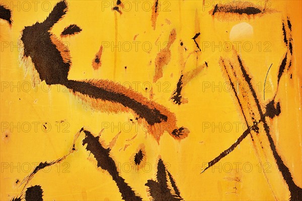Orange paint and rust