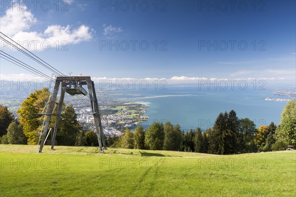 Lake Constance seen from the summit of Mt. Pfänder