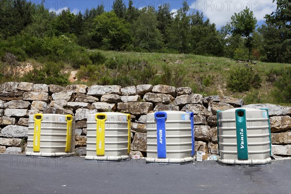 Waste separation center