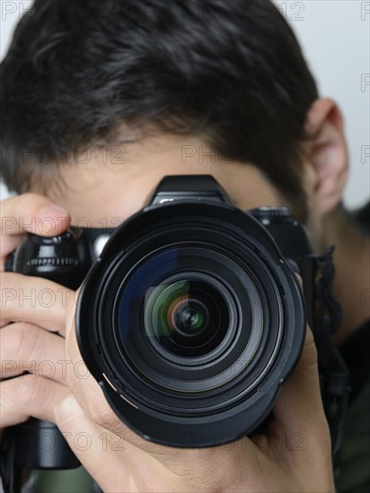 Photographer taking a picture
