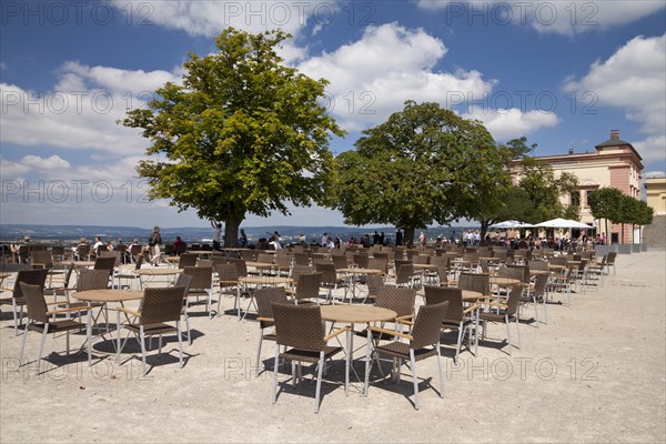 Restaurant on the viewing platform of Ehrenbreitstein Castle