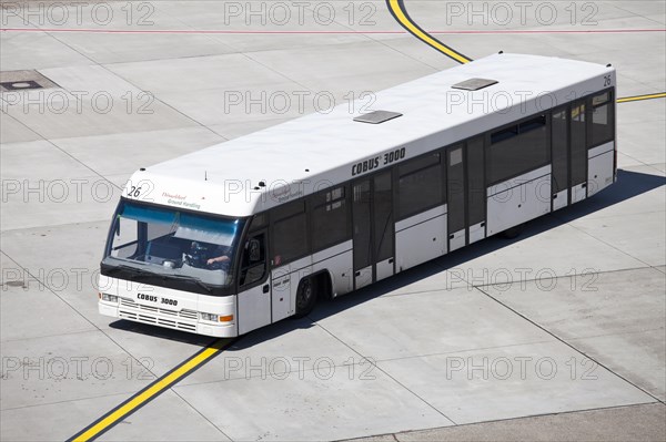 Bus on the manoeuvring area