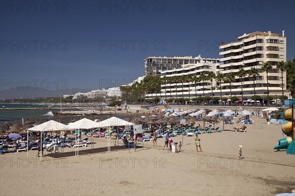 Busy beach