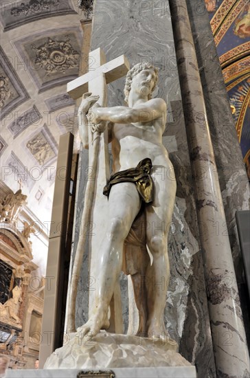 Christ statue by Michelangelo in the Basilica of Santa Maria sopra Minerva