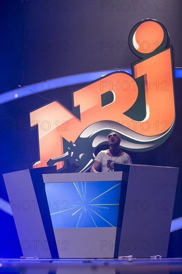 DJ Mario Romano from the Italian dance trio Tacabro performing live at Energy Stars For Free in Hallenstadion