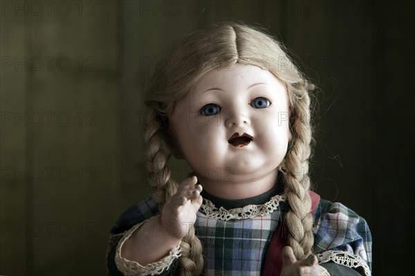 Portrait of an antique doll