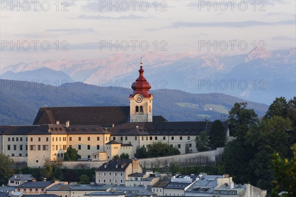 Nonnberg monastery as seen from Kapuzinerberg mountain