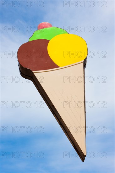 Representation of an ice cream cone
