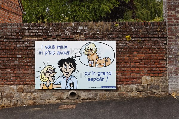 Poster campaign with the Picard dialect of Ch'tis