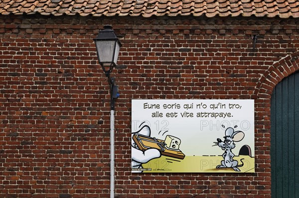 Poster campaign with the Picard dialect of Ch'tis
